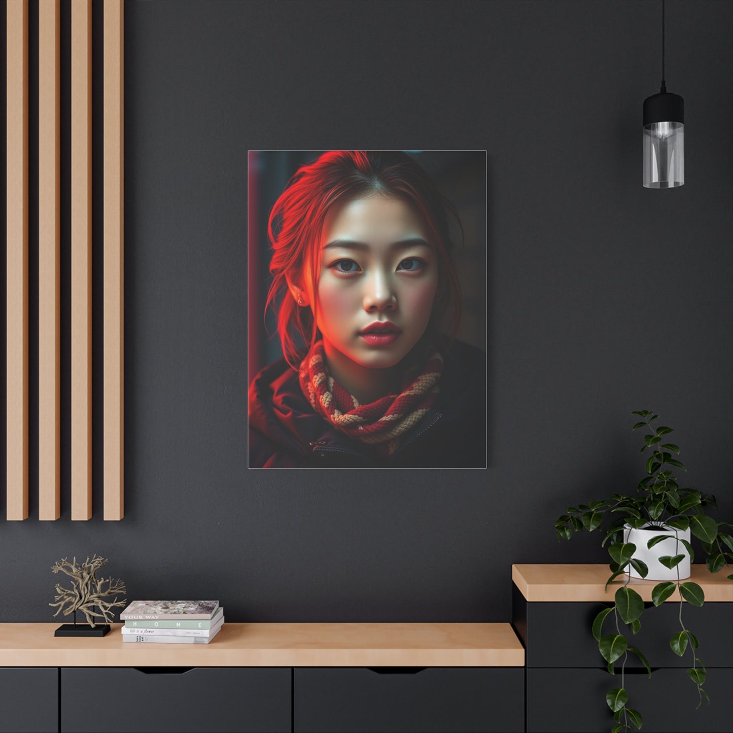 Carmine Elegance Piece Wall Art & Canvas Print