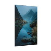 Misty Mountain Reflection Wall Art & Canvas Print