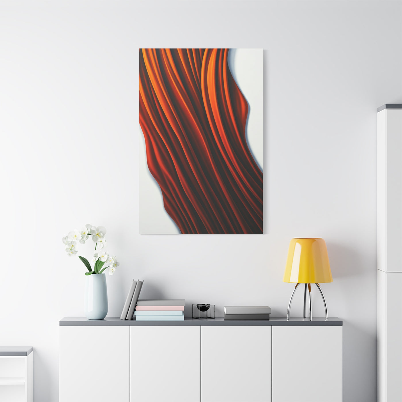 Flowing Copper Ribbon Abstract Wall Art & Canvas Prints