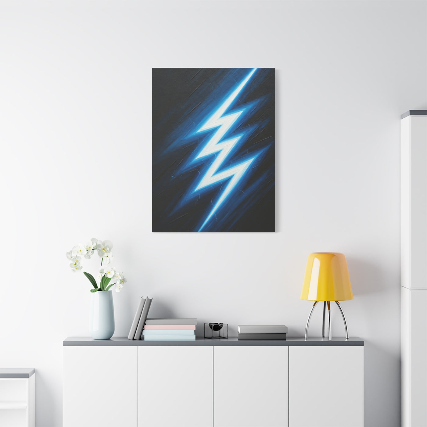 Electric Lightning Strike Abstract Wall Art & Canvas Prints