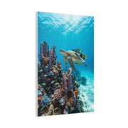 Tropical Ocean Turtle Reef Escape Tropical Wall Art & Canvas Print