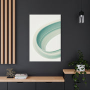 Teal Curve Minimal Abstract Wall Art & Canvas Prints