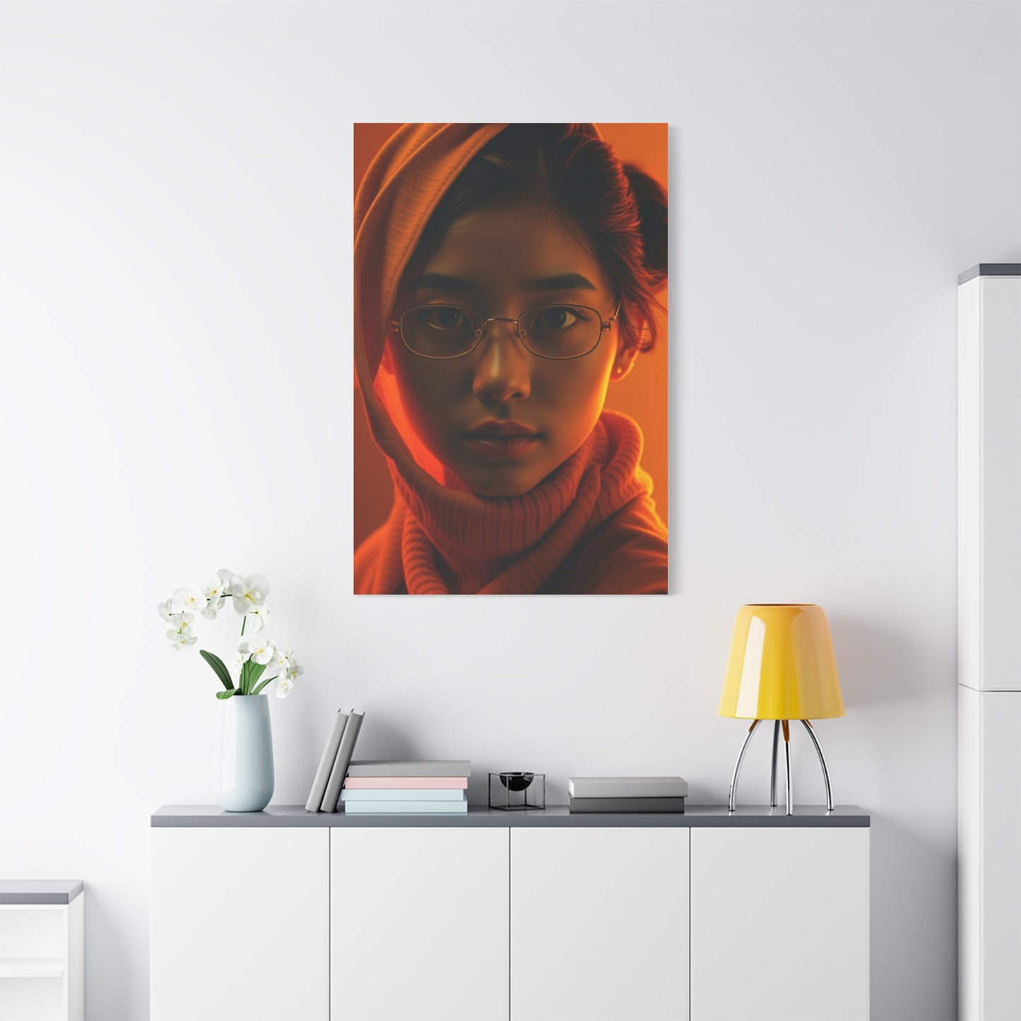 Saffron Symphony Canvas Wall Art & Canvas Print