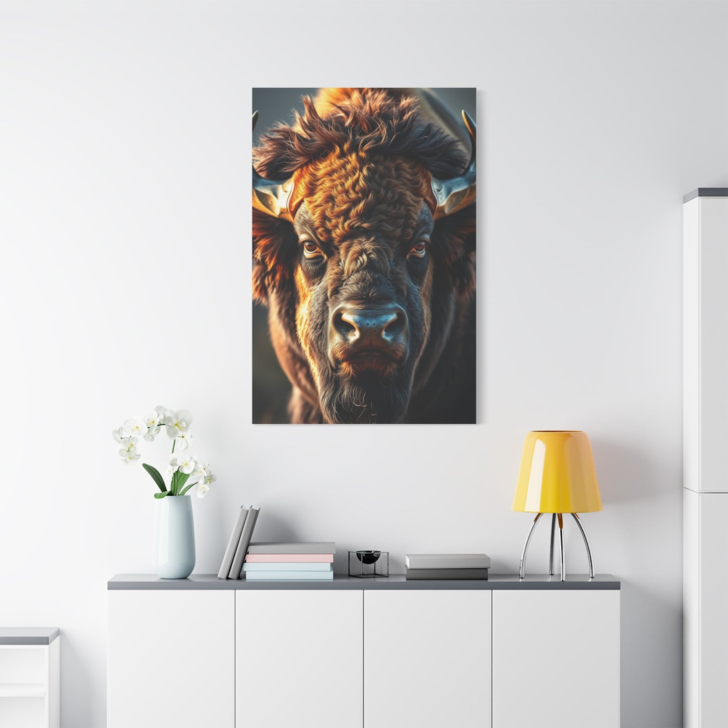 Bison Majesty Canvas Wall Art & Canvas Print