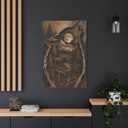 Forest Silhouette Wolf Storyscape Wood Panel Wall Art & Canvas Print
