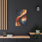 Navy and Terracotta Motion Abstract Wall Art & Canvas Print