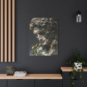 Verdigris Marble Bust Sculpture Wall Art & Canvas Print