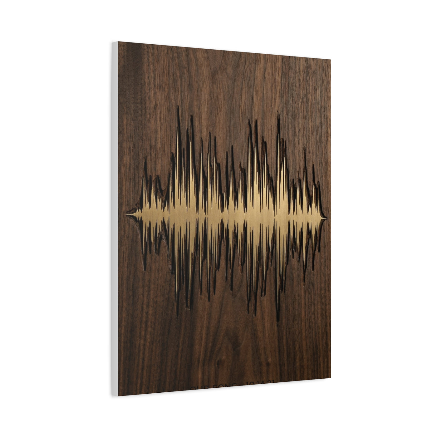 Personalized Soundwave Engraved Wood Wall Art & Canvas Print