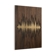 Personalized Soundwave Engraved Wood Wall Art & Canvas Print