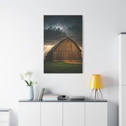 Stormlit Barn in the Open Fields Wall Art & Canvas Prints