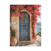 Bougainvillea Arch Mediterranean Door Tropical Wall Art & Canvas Print