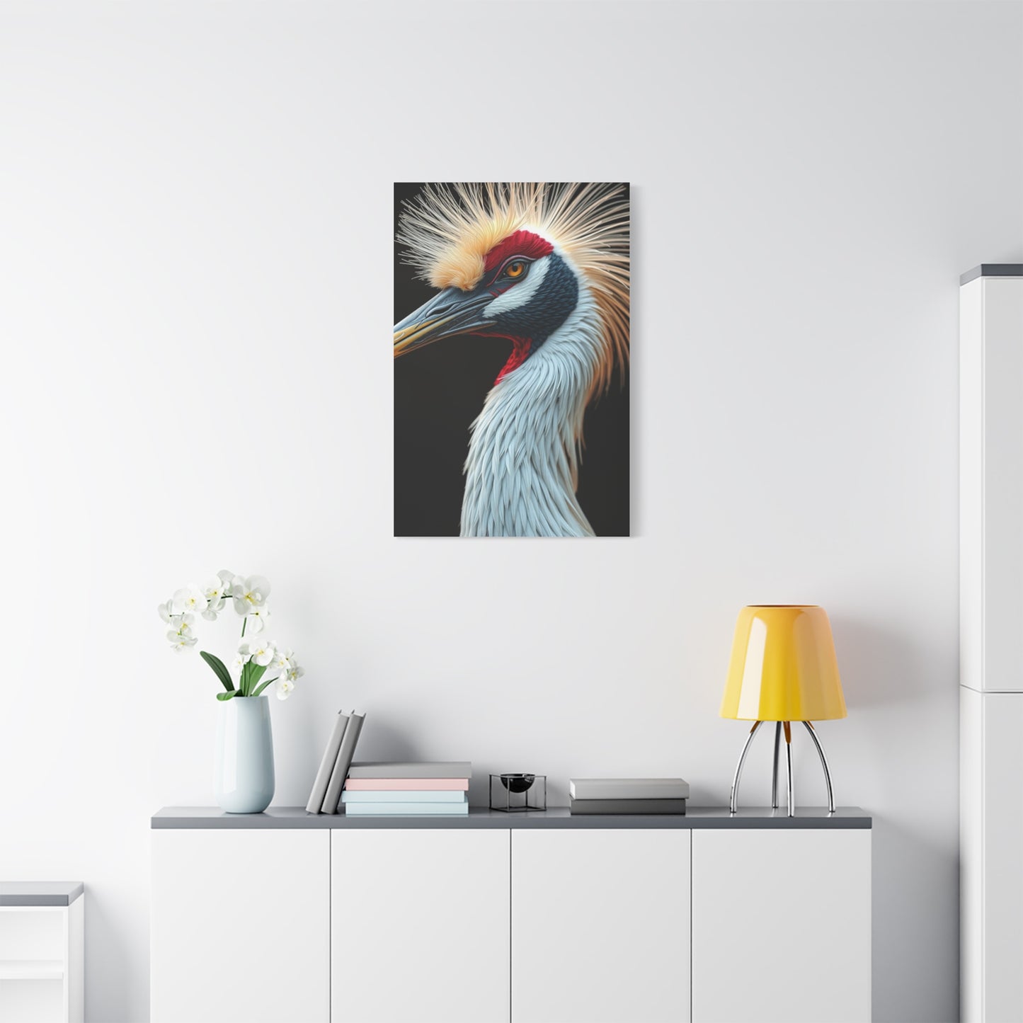 Supreme Crane Bird Art Beautiful Collection Wall Art & Canvas Print