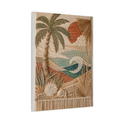 Bohemian Coastal Woven Tapestry Tropical Wall Art & Canvas Print
