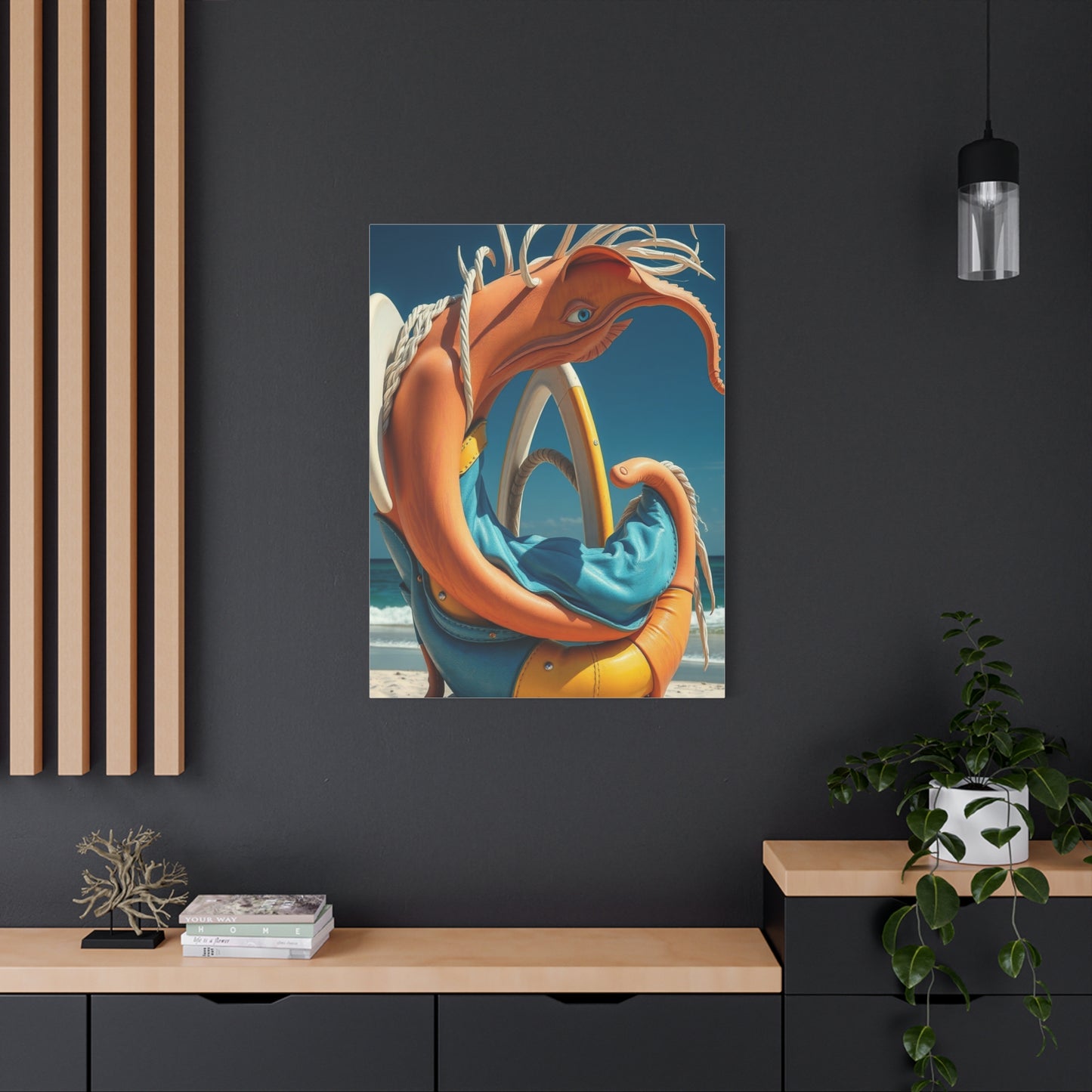 Serene Shoreline Masterpiece Wall Art & Canvas Print