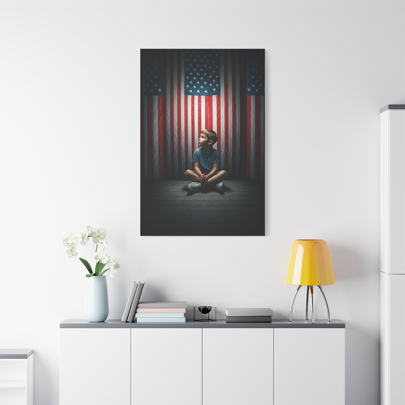 Quiet Sacrifice Beneath the Stars and Stripes Wall Art & Canvas Prints