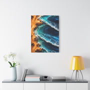 Resin Shoreline Aerial Ocean Art Wall Art & Canvas Print