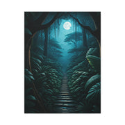 Moonlit Jungle Pathway Wall Art & Canvas Prints