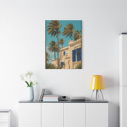 Mediterranean Palm Villa Breeze Tropical Wall Art & Canvas Print