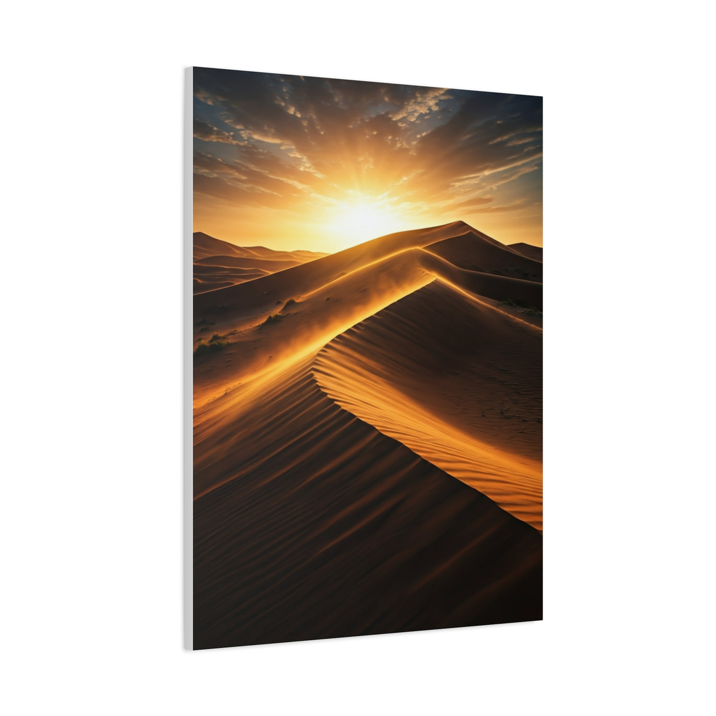 Golden Desert Sunrise Dunes Wall Art & Canvas Prints