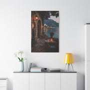 Amalfi Coast Candlelit Terrace Wall Art & Canvas Print