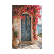 Bougainvillea Arch Mediterranean Door Tropical Wall Art & Canvas Print