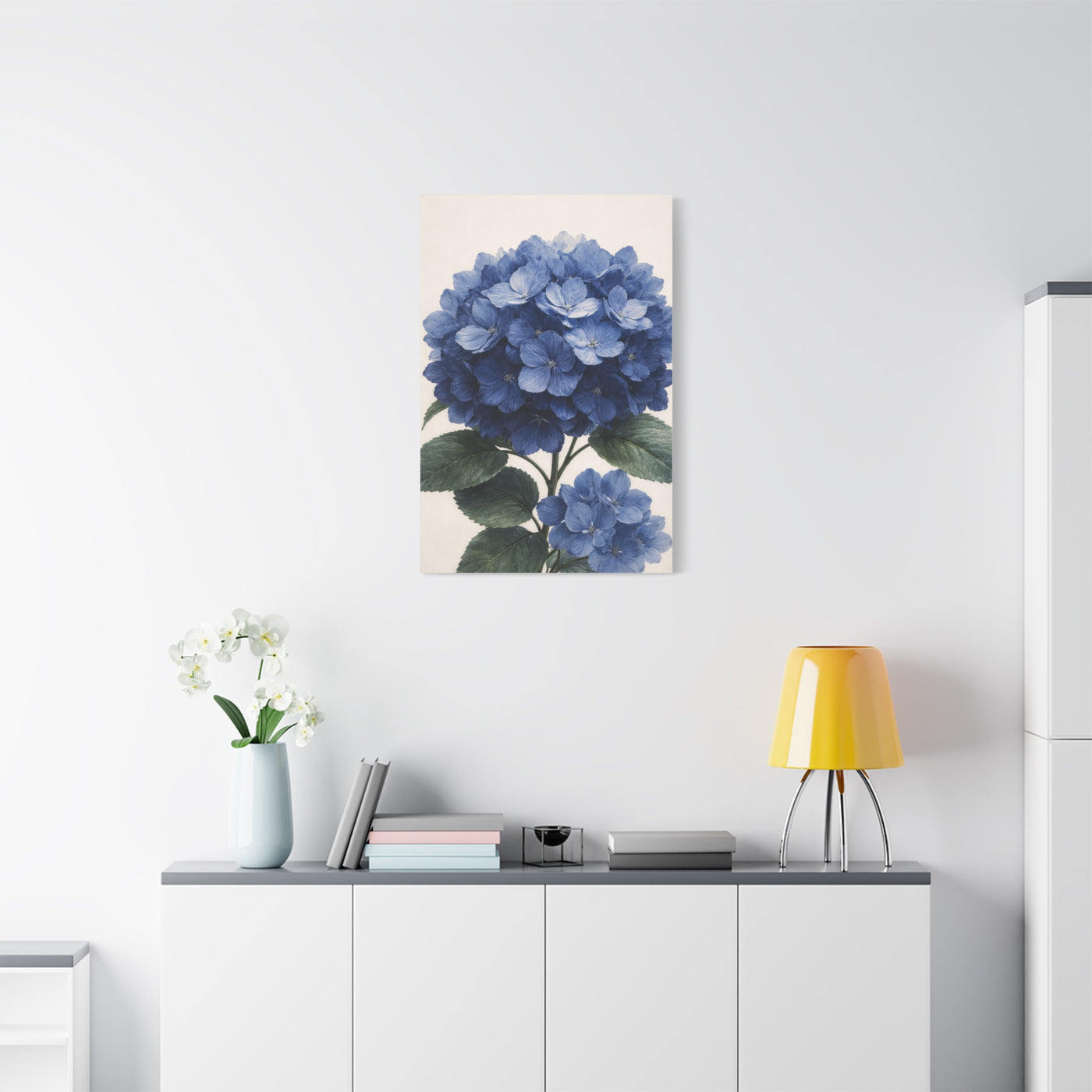 Indigo Hydrangea Bloom Wall Art & Canvas Print