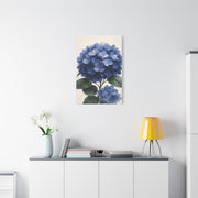 Indigo Hydrangea Bloom Wall Art & Canvas Print