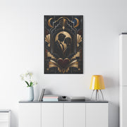 Neo-Deco Midnight Lovers Silhouette Wall Art & Canvas Print