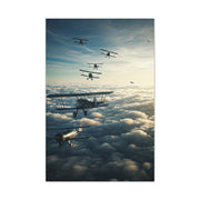 Vintage Biplane Squadron Flight Wall Art & Canvas Prints