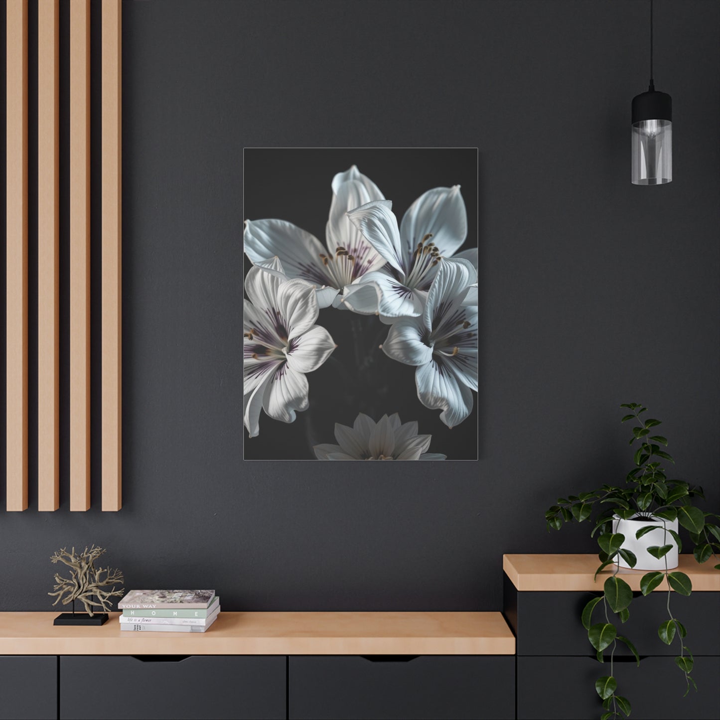 Grayscale Blossom Reverie Wall Art & Canvas Print