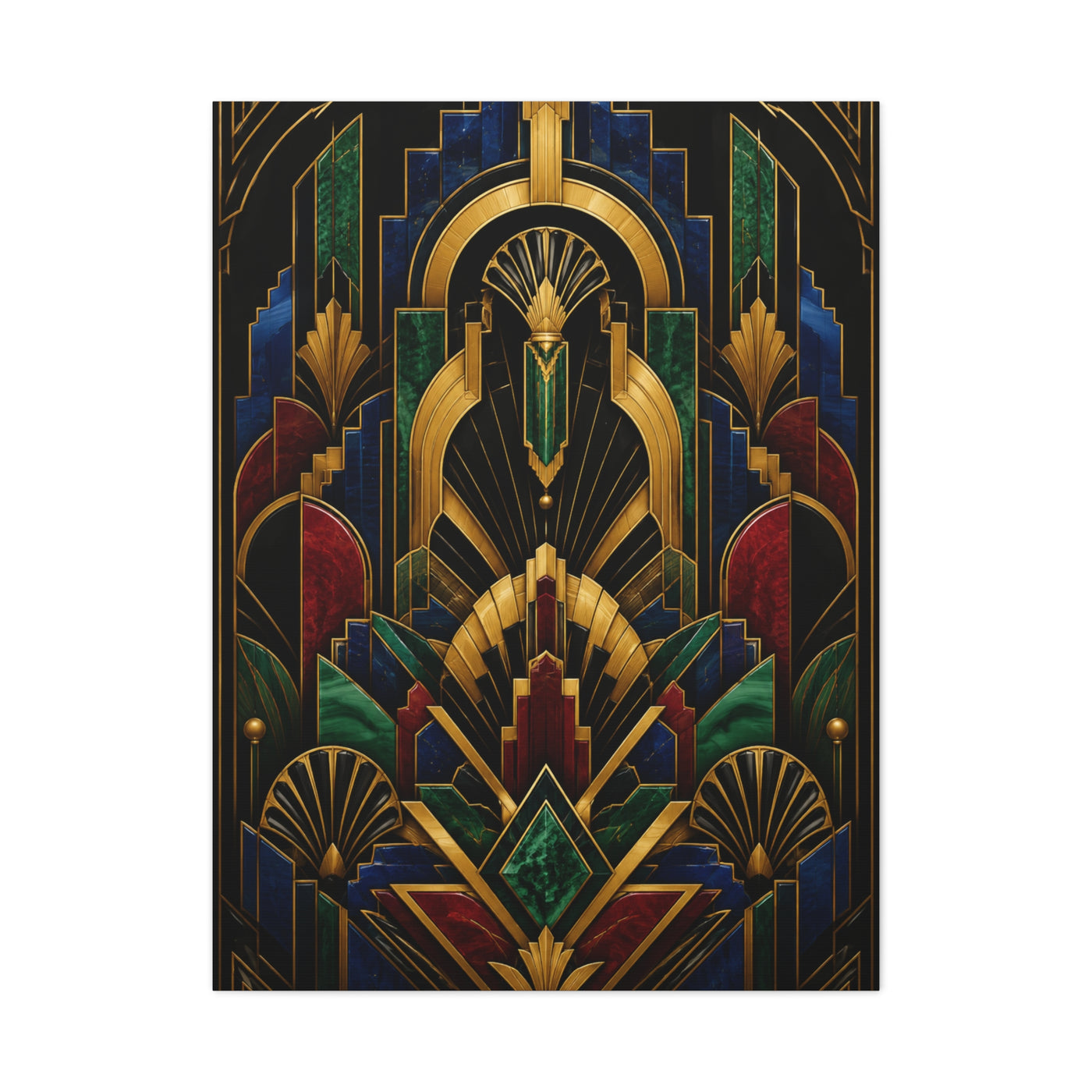 Neo Art Deco Jewel Geometry Wall Art & Canvas Print
