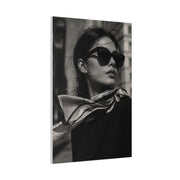High-Fashion Sunglasses Portrait Wall Art & Canvas Print