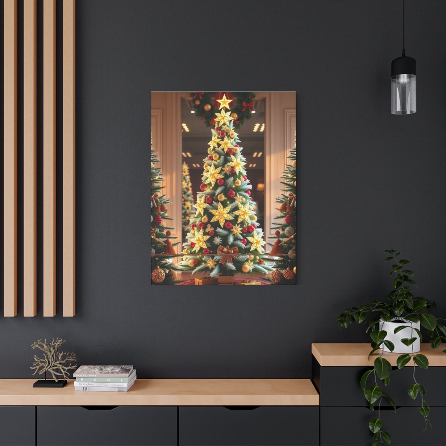 Supreme Christmas Trees & Wreath Art Collection Wall Art & Canvas Print