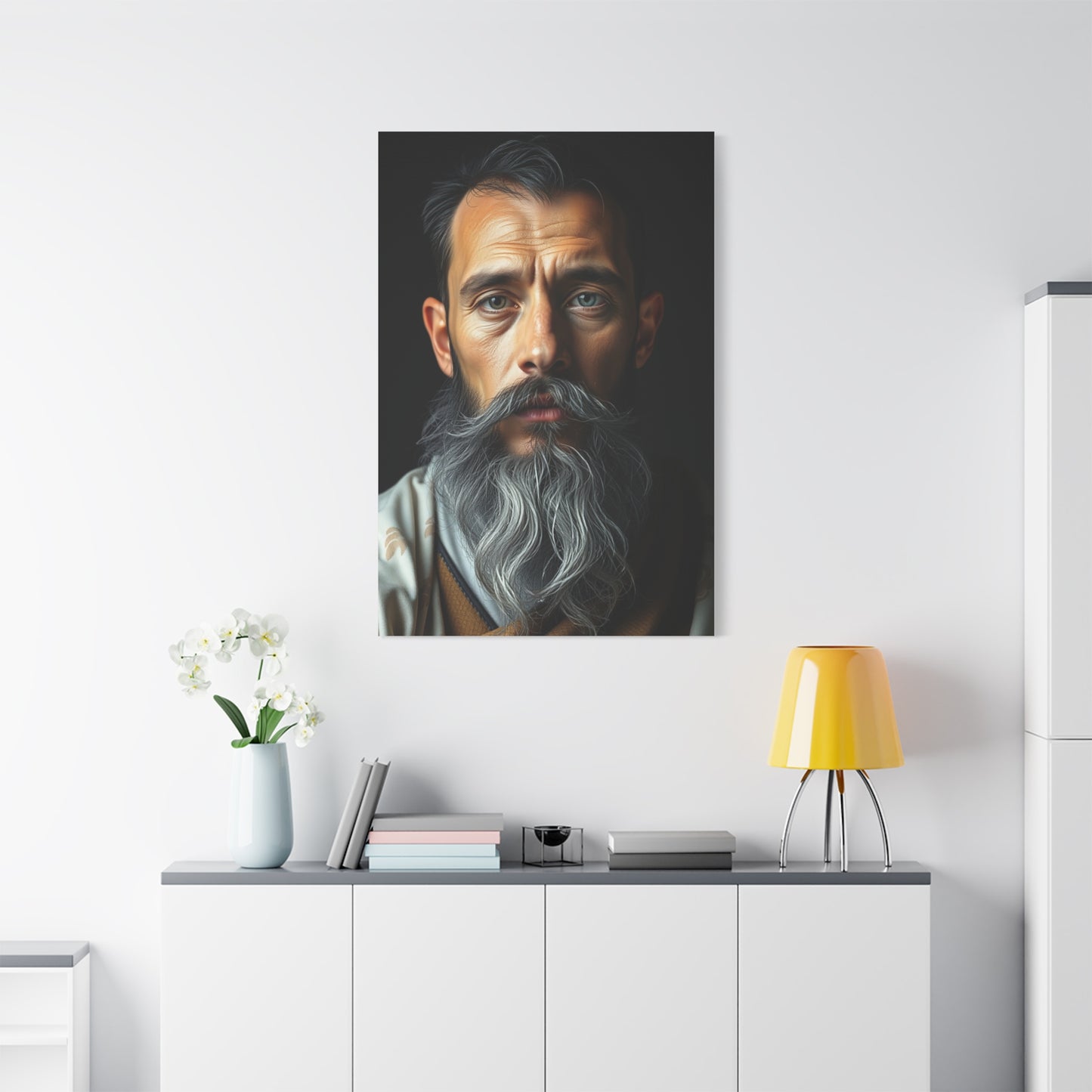 Elite Charcoal, Onyx, and Ivory Art Vision Wall Art & Canvas Print