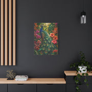 Tropical Maximalist Peacock Jungle Wall Art & Canvas Print