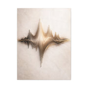 Luminous Soundwave Glass Sculpture Wall Art & Canvas Print