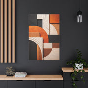 Modern Curved Geometry Abstract Wall Art & Canvas Print