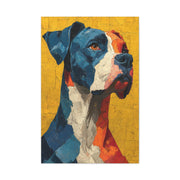 Boxer Abstract Color Portrait Wall Art & Canvas Print