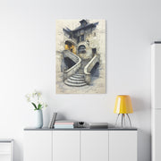 Architectural Staircase Sketch Wall Art & Canvas Print
