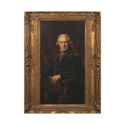 Classical Gentleman Portrait in Ornate Frame Wall Art & Canvas Print