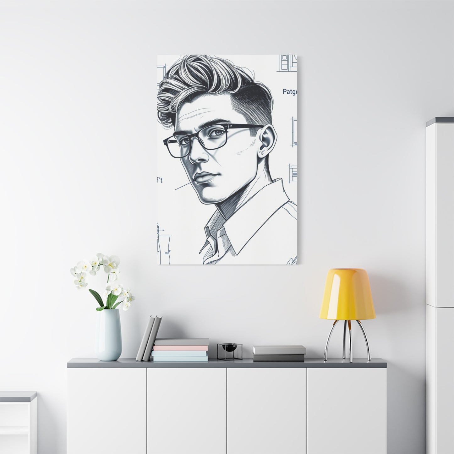 Supreme Art Collection Blueprint & Patent Sketches  Wall Art & Canvas Print