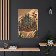 Quail Family Metal Relief Southwest Wall Art & Canvas Print
