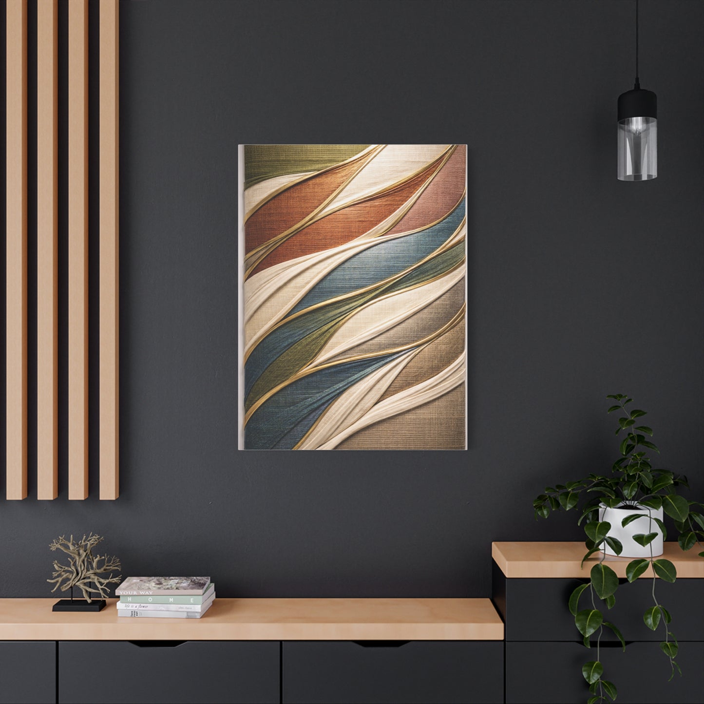 Dimensional Wrapped Textile Bands Wall Art & Canvas Print