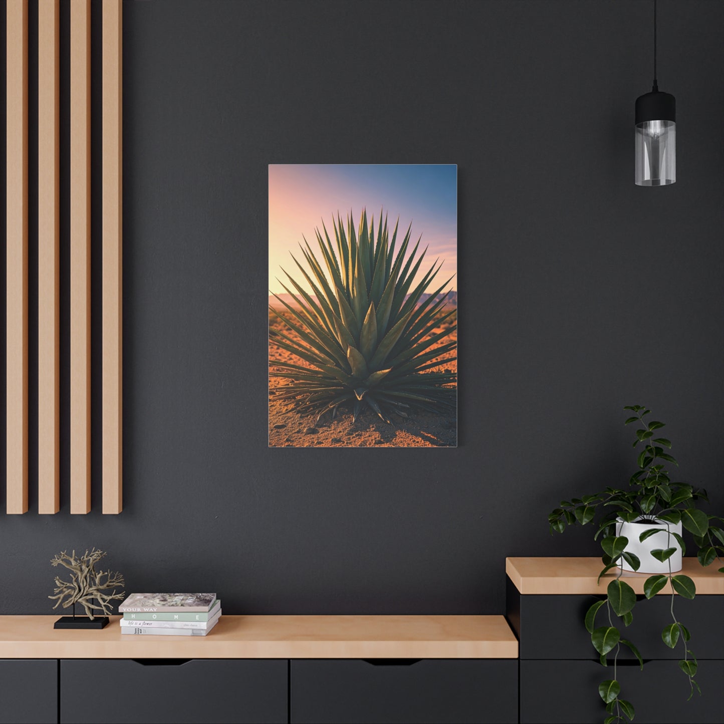 Desert Agave Sunburst Wall Art & Canvas Prints