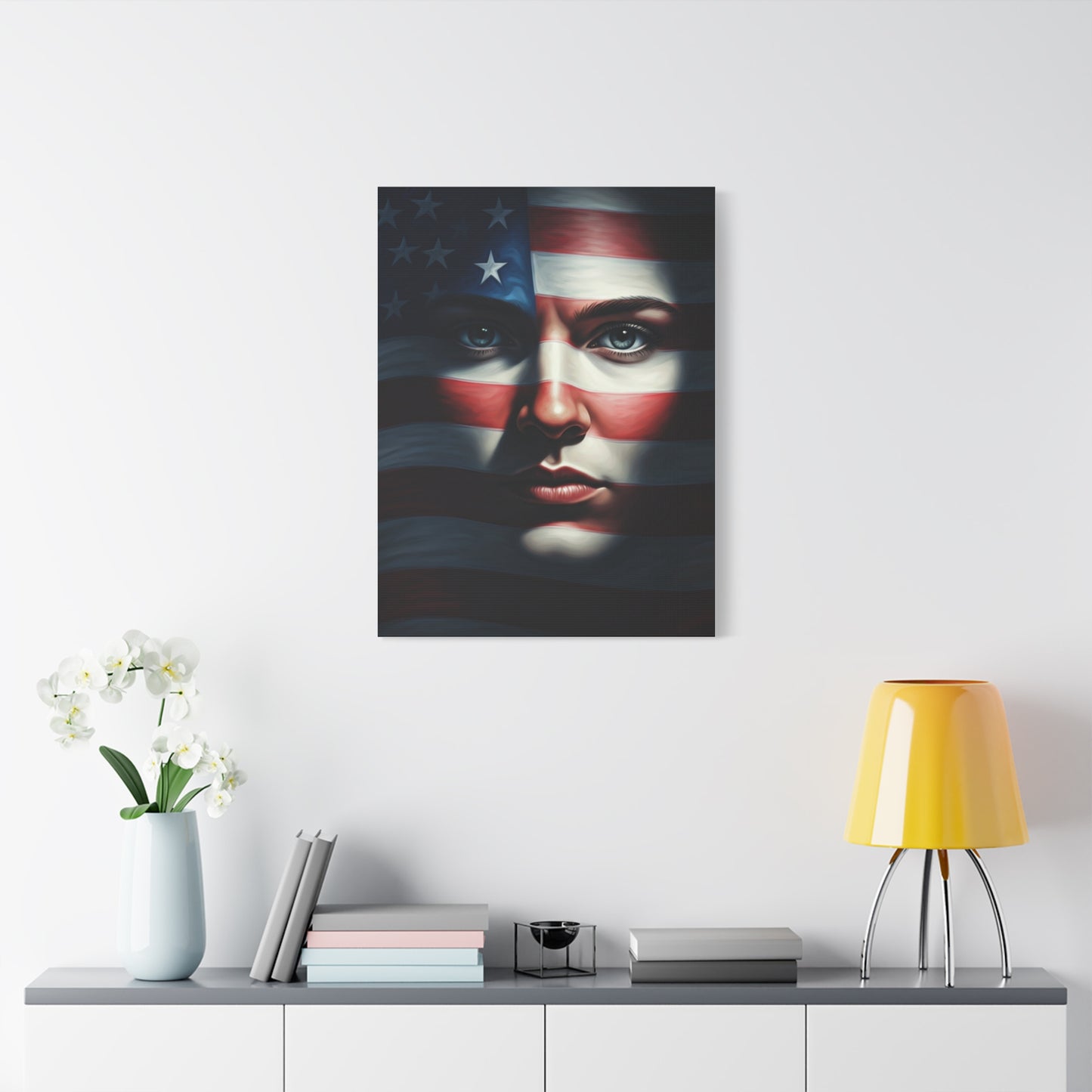 Stars and Stripes Face of Freedom Wall Art & Canvas Prints
