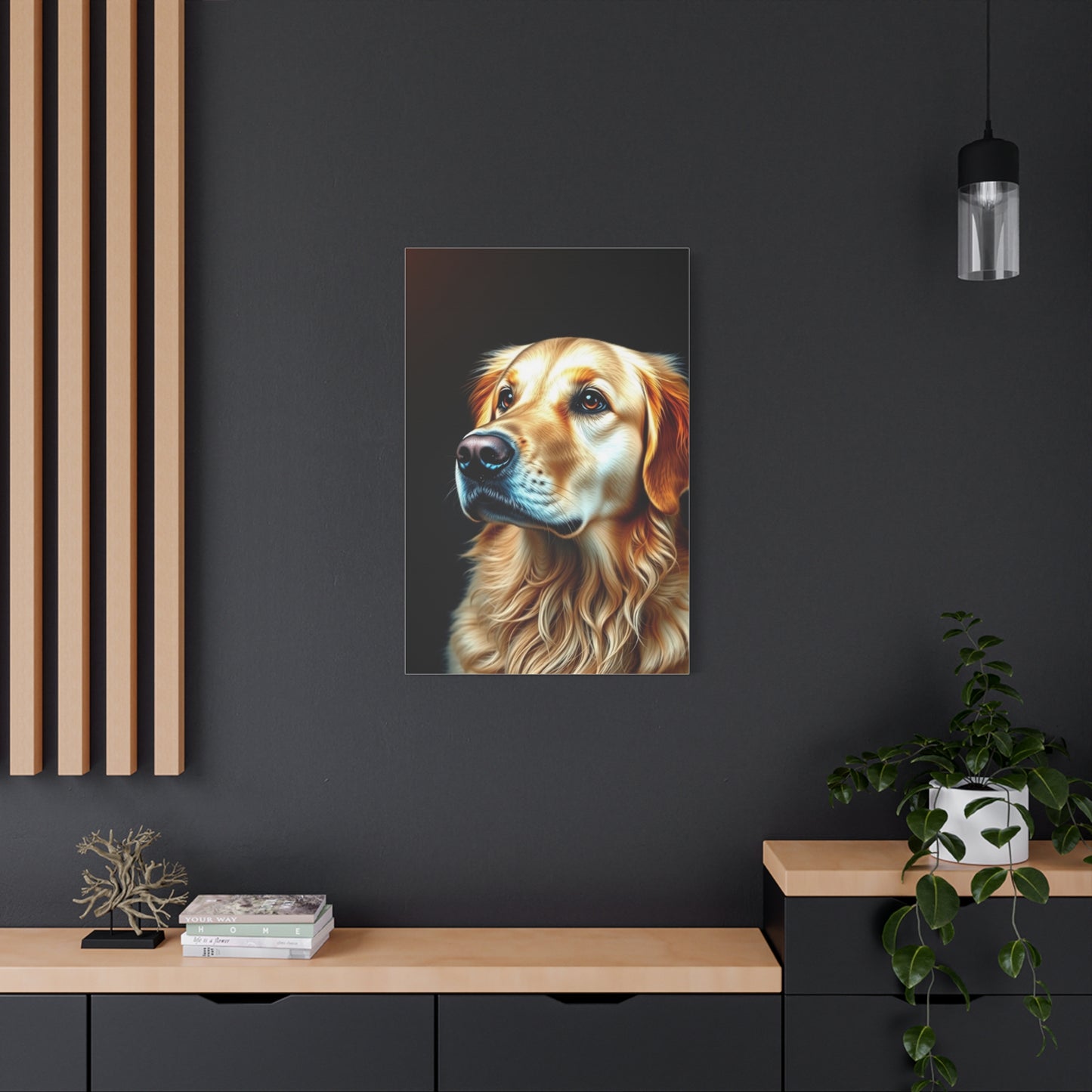 Supreme Golden Retriever Art Beautiful Collection Wall Art & Canvas Print
