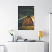 Rainfall on the Quiet Barn Wall Art & Canvas Prints