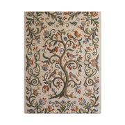 Folk Art Botanical Tree Embroidery Panel Wall Art & Canvas Print