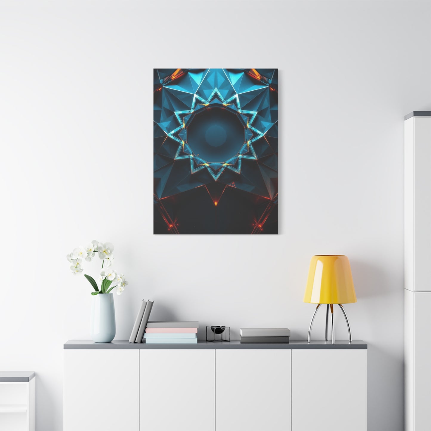 Geometric Vortex Elegance Wall Art & Canvas Print