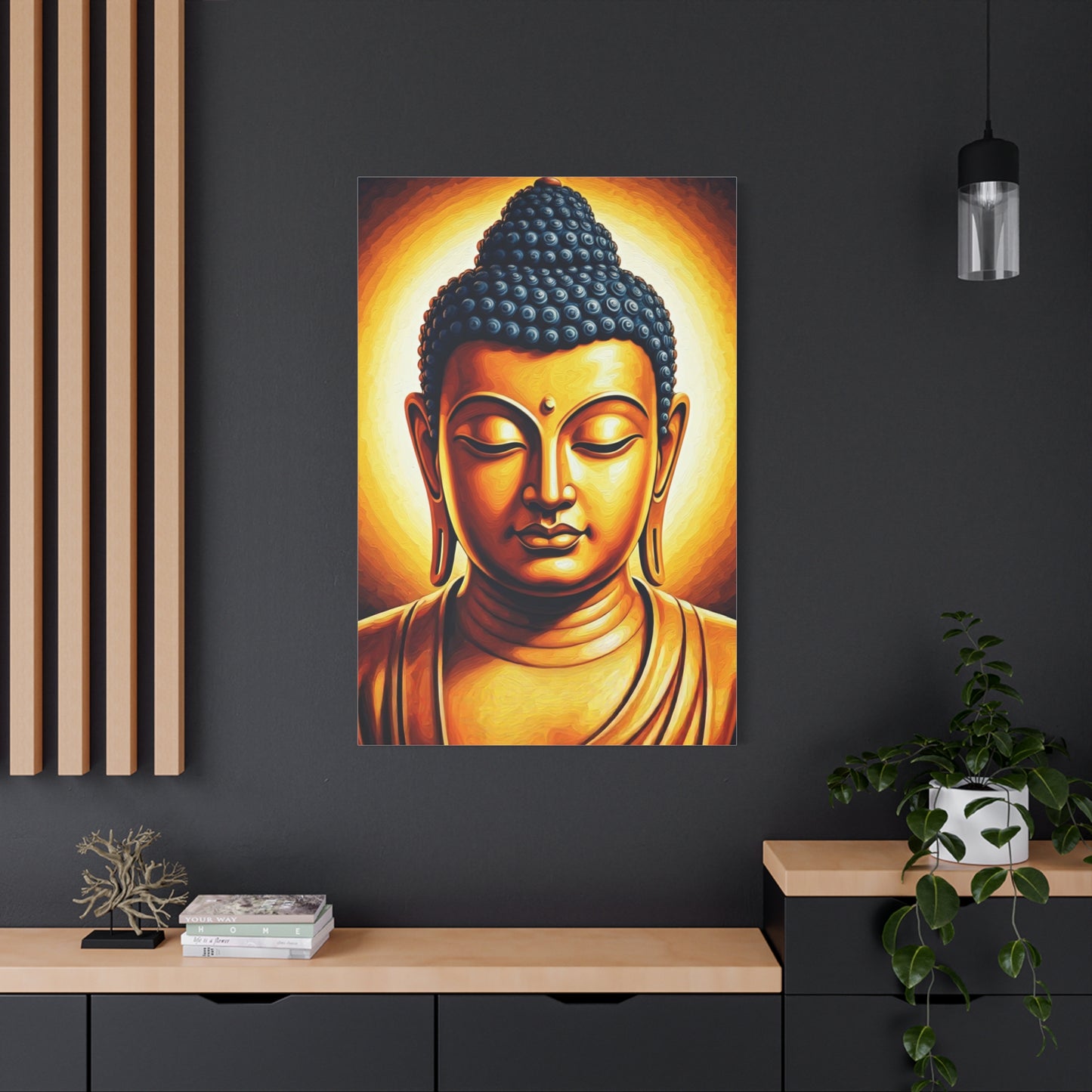 Divine Aura Buddha Portrait Wall Art & Canvas Prints